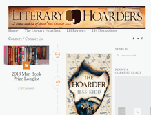 Tablet Screenshot of literaryhoarders.com